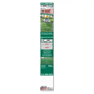 Midwest Air 3283AD72 72 in. Adjustable Single Walk Galvanized Fit Right Gate, Fence, Chain Link, Complete Kit