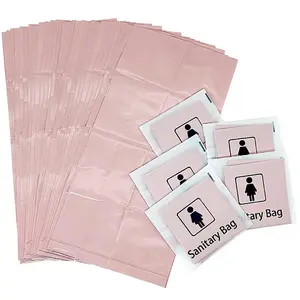 Disposable Sanitary Napkin Bag, 50/100pcs Clear Disposable Sanitary Napkin Storage Bag, Portable Storage Bag for Outdoor Travel, Home Care Supplies