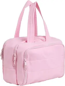 Toiletry bags and makeup organizers—perfect for commuting, shopping, travel, the gym, and school; Stylishe asthetic minimalist large capacity cosmetic bag,mother'sdaygift