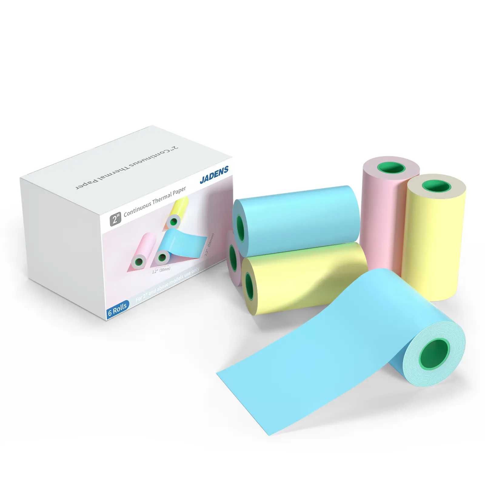 6 Roll 2‘’ Color Thermal Paper