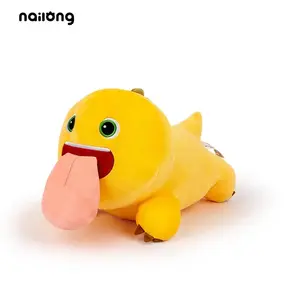 Licky Nailong Plush Decorative Pillow – Novelty Dino Cushion 9”