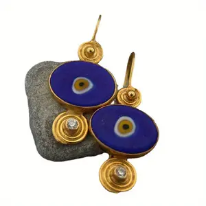 1pair elegant spiral devil's Eye earrings, retro-style jewelry for both men and women, a perfect Mother's Day gift