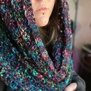 Stained Glass Hooded Cowl