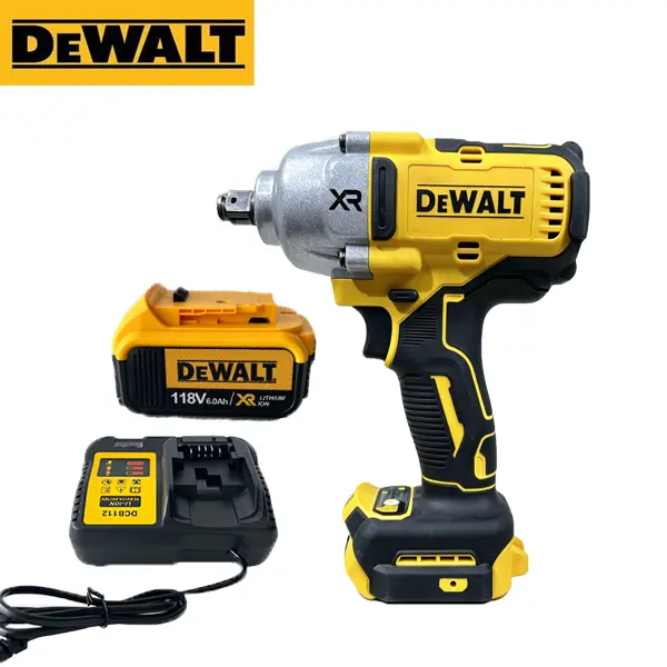 DEWALT DCF900 High Torque Brushless Cordless Impact Wrench, 1/2 in Hog Ring Anvil, Heavy Duty Shop Power Tool for Suspension Bolts, Wheel Service, Garage Repair furniture striker rpm speed hand mechanic diy use truck repair vehicle maintenance electric