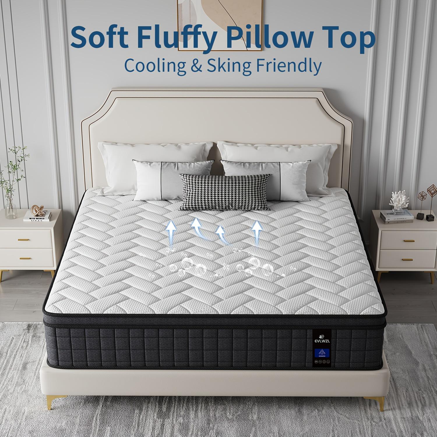 10INCH/12INCH -Twin/Queen/King Size Mattress, Premium High Quality Deep Sleep Firm Mattress Extra Lumbar Support, Memory Foam Hybrid Euro Top Luxury Mattress, Individually Wrapped Pocket Coils And Motion Isolation