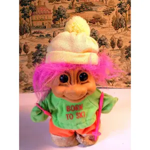 Troll Collectible SKI DOLL "Born To Ski"