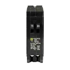 Square D By Schneider Electric  15 A & 20 A Singl Pole Tandem Circuit Breaker
