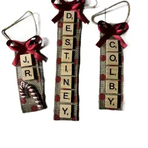 Custom Made Christmas Gift Tags or Tree Ornaments for Festive Gifts