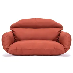 LeisureMod ES57C-DOR 27 x 47 x 20 in. Hanging 2 Person Egg Swing Cushion, Dark Orange