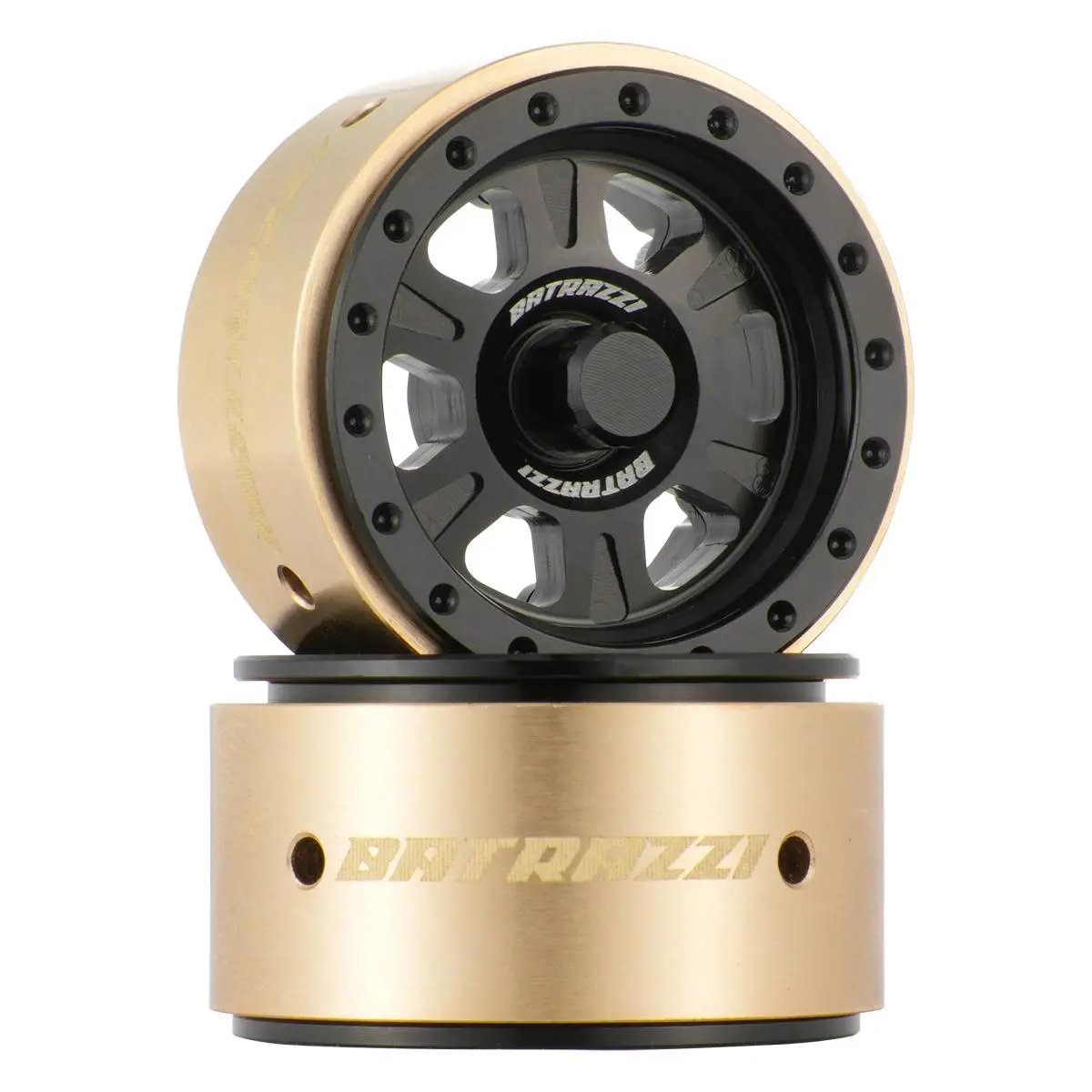 with plain black hubcaps