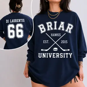 Briar University Di Laurentis 66 T-Shirt, Hoodie Sweatshirt, Off-Campus Crewneck, Hockey Romance Shirt, Briar U Sweatshirt, Campus Hockey