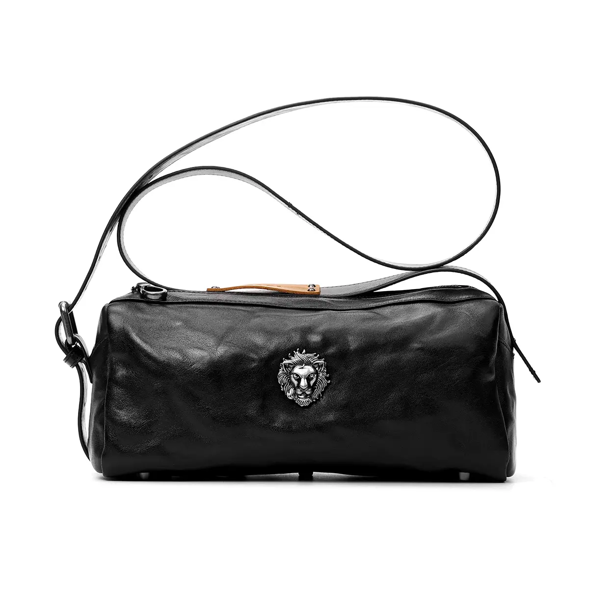 SADI Men's Classic Leather Crossbody Shoulder Bag, Large Capacity Satchel with Adjustable Strap for Business & Casual Wear, Adjustable Crossbody Shoulder