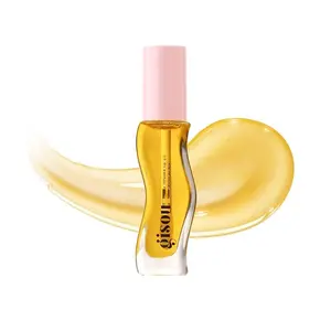 Gisou Honey Infused Lip Oil – Hydrating & Nourishing Lip Gloss for Dry Lips, High Shine Smooth Finish, Watermelon Sugar Flavor, Pink Shimmer, 8ml