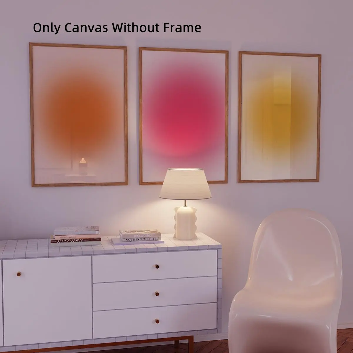 Colorful Positive Aura Canvas Poster, 3 Counts/set Spiritual Gradient Print, Trendy Wall Art, Art Wall Decoration, Aesthetic Room Decor, Wall Picture for Living Room, Bedroom, Dorm, Ornaments, Aesthetic Design