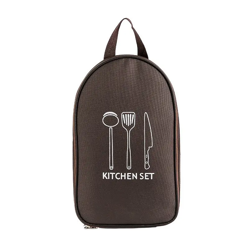 Picnic cutlery organizer outdoor camping kitchen utensils storage bag outdoor cooking utensils portable storage bag tableware picnic supplies camping tools storage