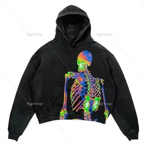 Harajuku Oversized Letter Print Streetwear High Quality Hoodie Vintage Streetwear Women Sweatshirt Goth Jacket Y2K Hoodies Women BiggOrange