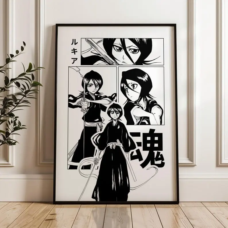 Rukia Kuchiki Bleach Poster, Bleach Wall Art, Bleach Poster Rukia Kuchiki Bleach Poster, Bleach Wall Art, Bleach Poster