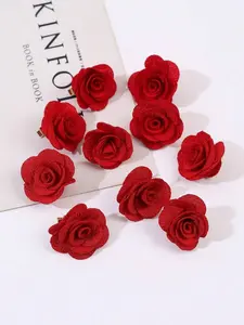 10pcs-Romantic-Red-Fabric-Rose-Flower-Hair-Clips-Hairpins-Wedding-Valentine-Party-Accessories-Halloween