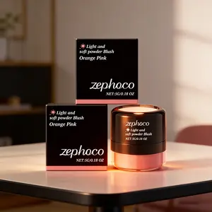 2-Piece Lightweight Matte Blush (5g*2), Natural Skin Feel, Long-Lasting Hydrating Finish, Brighten Complexion Makeup,Atmosphere Blush