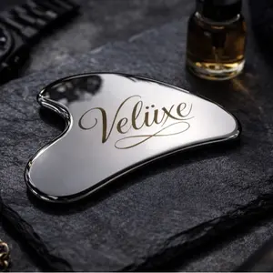 Veluxe GuaSha Face Sculper - Lymphatic Sculpting Tool for Jawline Enhancement & Facial Massage Skin Repair - De-Puff & Refine Contours