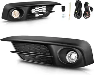 YITAMOTOR Fog Lights Compatible with 2016-2018 Civic Fog Lamps Replacement, Bulbs and Wiring Harness Included-2 Pack