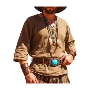 NEW Turquoise Western Belt Buckle for Men and Women – Boho Southwestern Antique Silver Buckle with Turquoise Blue Center – Country Festival Rodeo Fashion Buckle Fits 1.5 in Belts