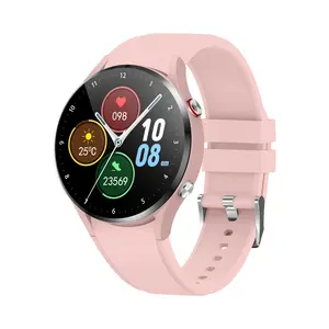 Android Smart Watch Silicone with Text and Call Bluetooth 100+ Sports Modes Watches Fitness Tracker   AI Voice Control Blood Oxygen /Heart Rate /Sleep /Blood Pressure Monitor Pedometer for Men / Women Smartwatch