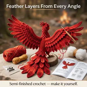 Advanced & Intermediate Crochet Kit for Beginners, Includes Hook and Step-By-Step Video Tutorial, Perfect Gift for Holidays and Birthdays