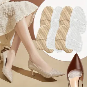8pcs Women's Metatarsal Pads, Invisible Half Pad Sweat-Absorbent, 4 Pairs of High Heels Foot Pad, High Heel Pads Silicone Forefoot Pads Invisible Design Half Pad, Comfortable Forefoot Cushions for High Heels, Anti-Slip Insoles