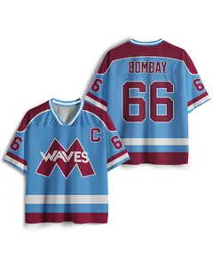 Waves #66 Hockey Retro Underdog Movie-Inspired Mesh Jersey
