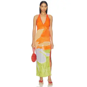 Significant Other Lulu Maxi Dress in Stamped Poppy