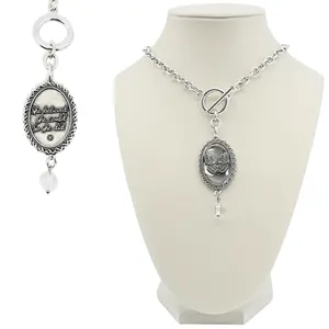 She Believed She Could Butterfly Choker Necklace Crystal Pendant