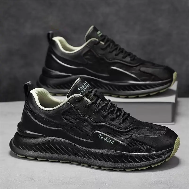 aTTGGOR Men's Height Increase Sneakers with Thick Platform Sole - Upper & Sole, Cushioning Suitable Running, Gym, Casual Wear - Low-Top Lace-Up Lift Shoes, Height Boosters