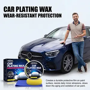 Automotive Crystal Coating Wax, Scratch Repair Coating Wax, Decontamination, Polishing and Maintenance Wax, Solid Car Wax for Vehicles