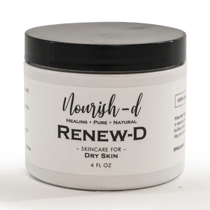 Nourish-D Tallow Renew-d Dry Skin Moisturizer – 100% Natural Tallow Blend for Intense Hydration & Long-lasting Moisture – Non-clogging, Pore-friendly Skincare