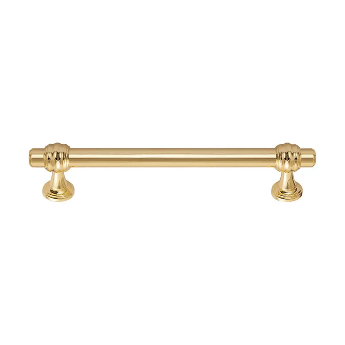 Utopia Alley HW427GD Athen Pull Handle - Decorative Cabinet Drop Pull Handles for Cabinets and Drawers - Vintage Cabinet Hardware with Hand Finished Polished Gold - Metal Drawer Pull Handle, 5.0" Center to Center