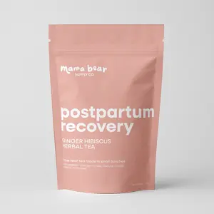 Postpartum Recovery Tea - Ginger Hibiscus Herbal Blend for Postpartum Recovery & Women's Health - 4th Trimester Beverage Drink by Mama Bear Supply Co.