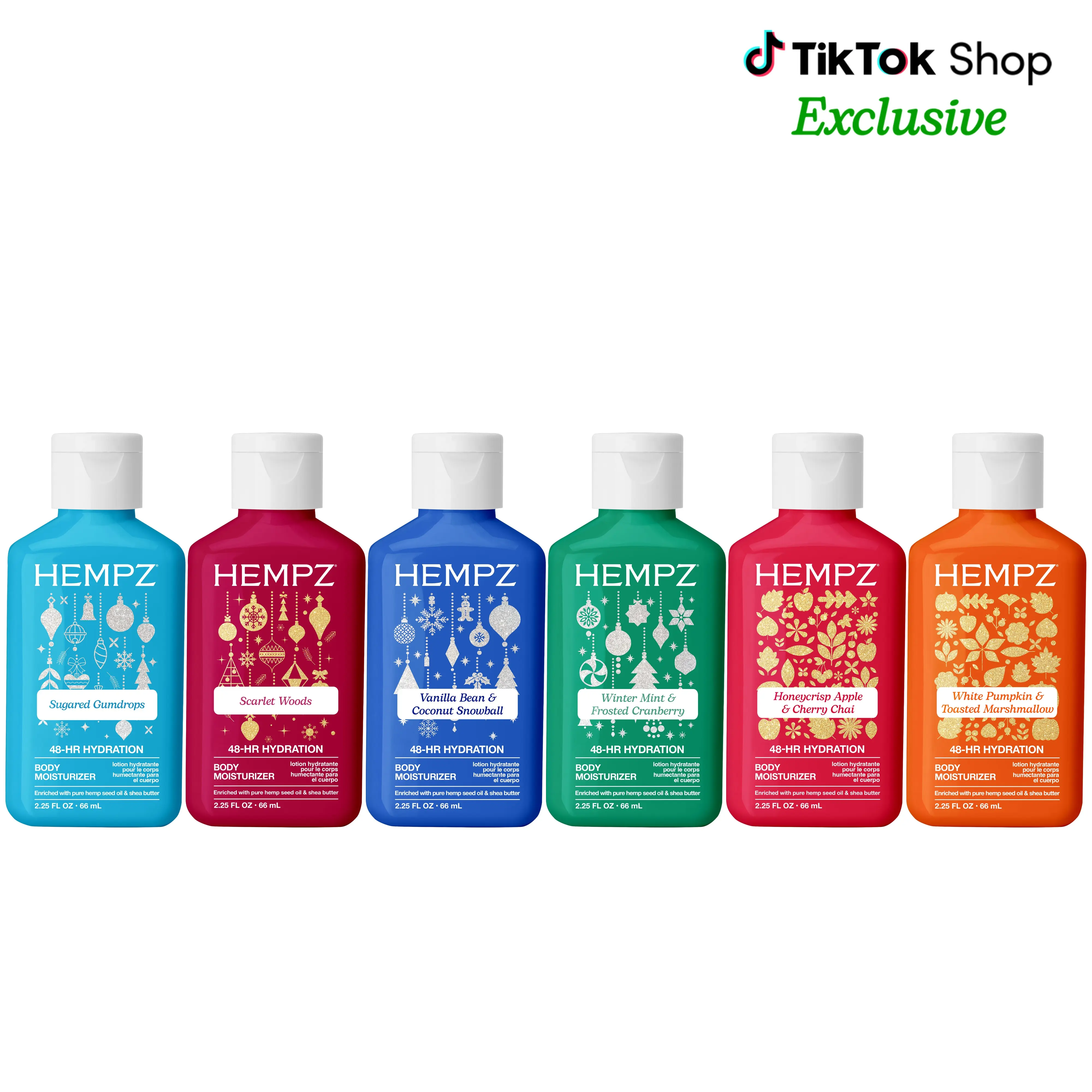 Hempz Exclusive Seasonal Six Mini Moisturizing Body Lotion Bundle