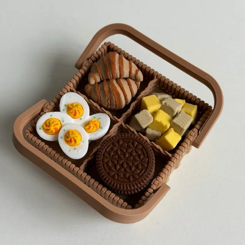 Picnic Basket Clicker - 3D printed fidget toy