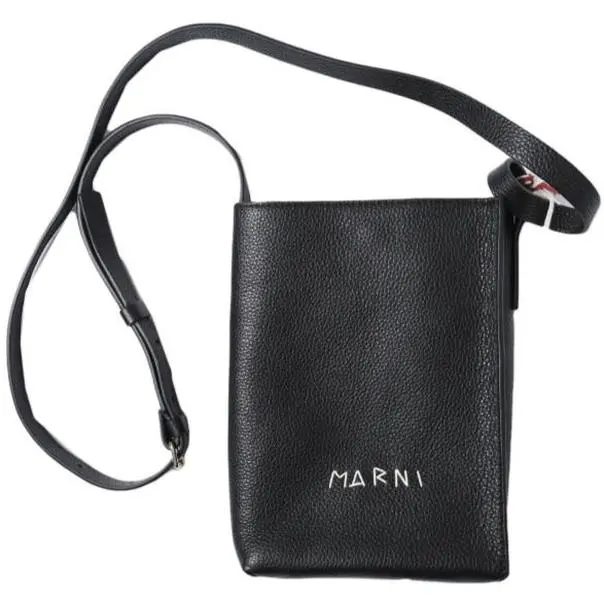 Pre-owned MARNI Calfskin Shoulder Bags Museo Mending Soft Bag Nano Calf Leather Shoulder Bag