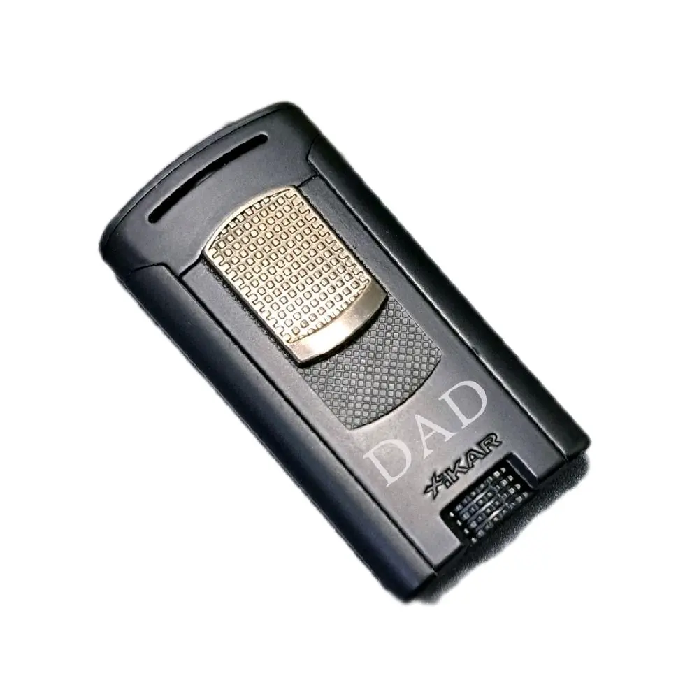 Xikar Astral Single Torch empty Metal Butane Lighter | Black | Custom Engraved | Authentic and New Memorable candle Windproof lighter