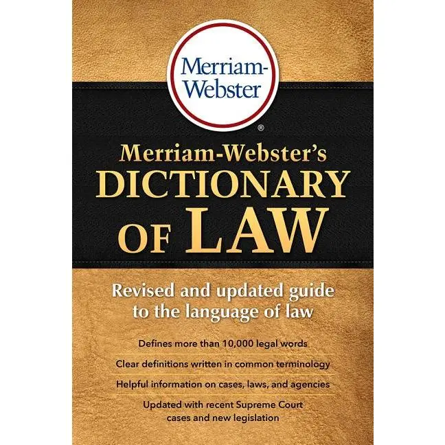 Merriam-Webster's Dictionary of Law (Paperback)