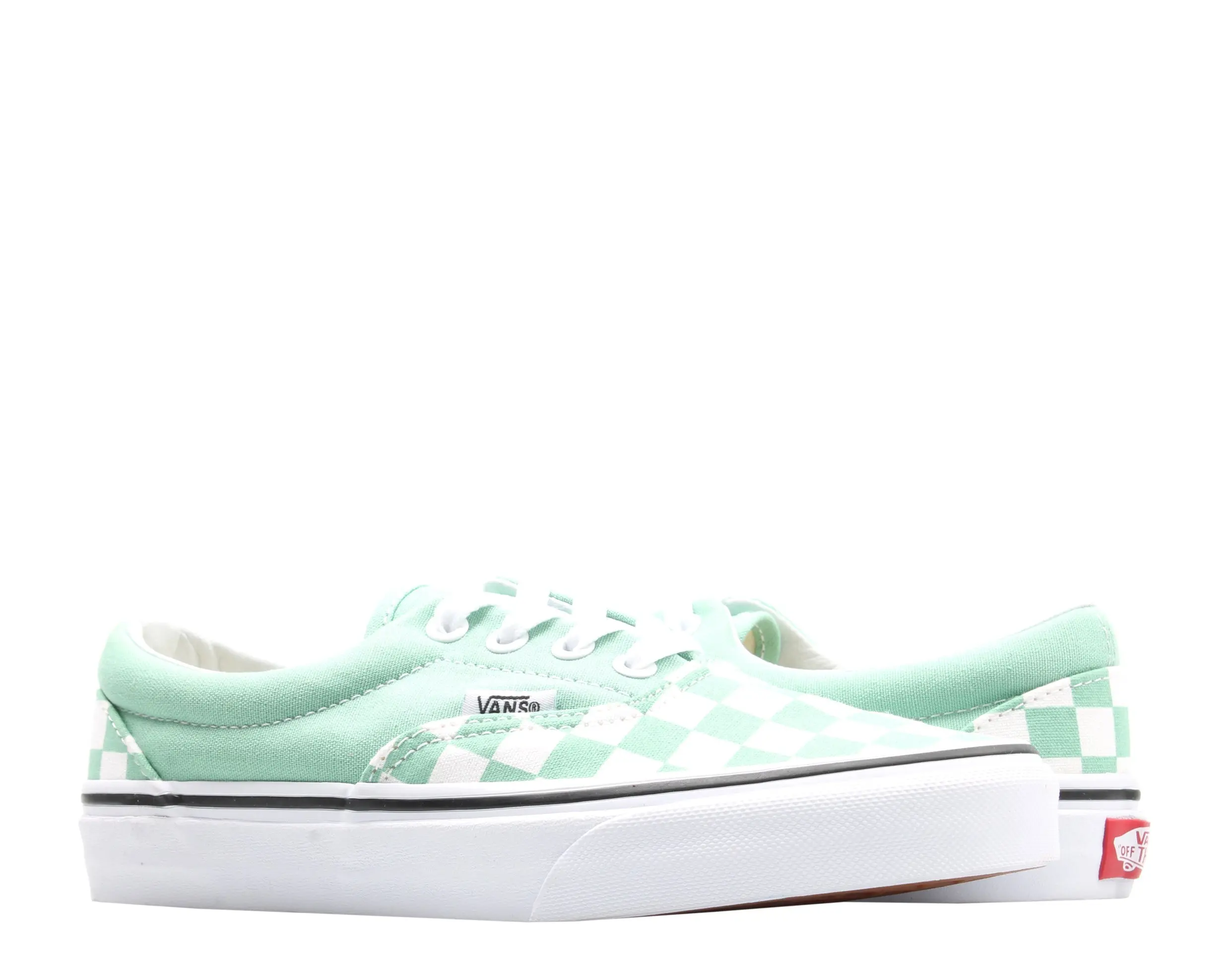 Vans Era Neptune Sneaker in True White/Checkerboard/Green | Low-Top