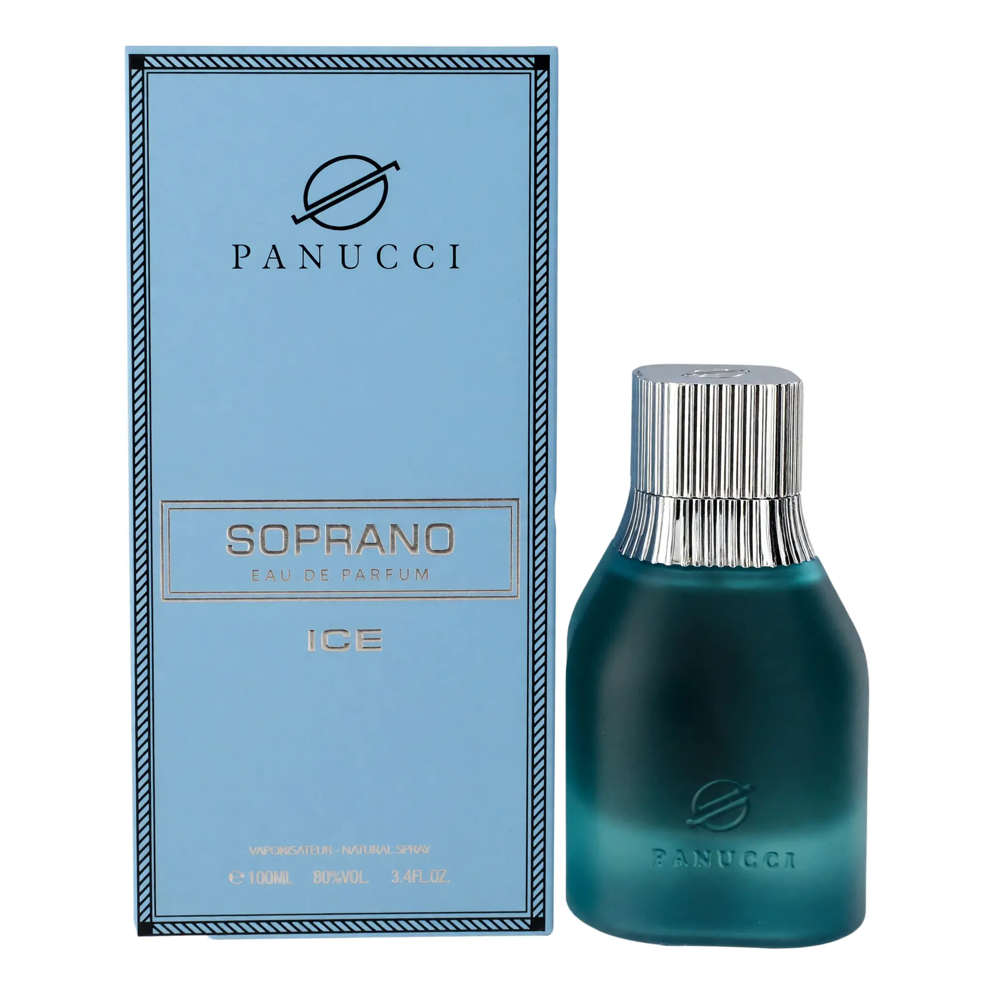 Men's Soprano Ice by Dumont EDP Spray, 3.4 oz (3 to 3.9 fl oz), Aldehydic-Amber-Fresh Ginger Fragrance, Grapefruit