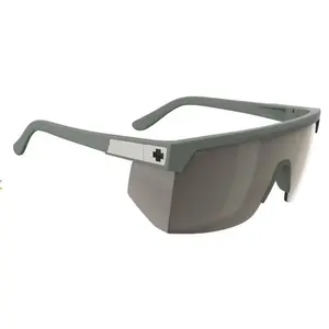 Spy Optic SUPER FLYNN Sunglasses - Matte OLIVE Green / Happy Bronze PEWTER Mirror Lens