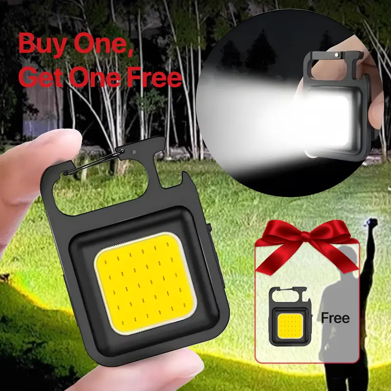 10/20 Pack LED Mini Keychain Flashlight – Squeeze Light, CR2032 Included – Assorted Colors For Outdoor Hiking