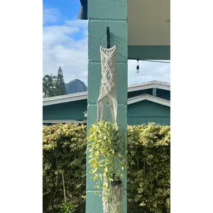 Macrame Plant Hanger - Janie - White