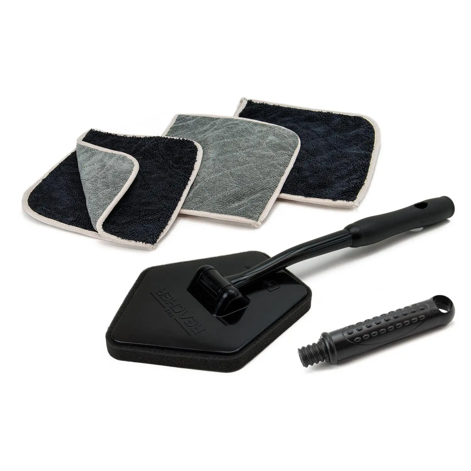 The Reacher Extended Cleaning Kit, Reacher Extension Tool + 3-Pack (GPT) Glass Perfect Towels for Windows & Surfaces