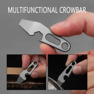 Titanium Alloy Mini Pry Bar, Durable Titanium Tool for Home & Garage Use, Compact Design for Easy Storage & Portability