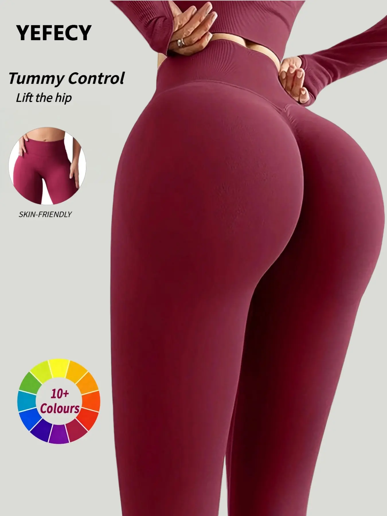Women's Seamless High-Waisted Yoga Pants, Comfortable Fashion Design, Perfect for Gym and Daily Wear, All Seasons Skinny Trousers, High Waisted Leggings, Fitness Bottoms, Activewear Bottoms, Gym Workout Leggings, Skinny Sports Leggings, High Rise Leggings